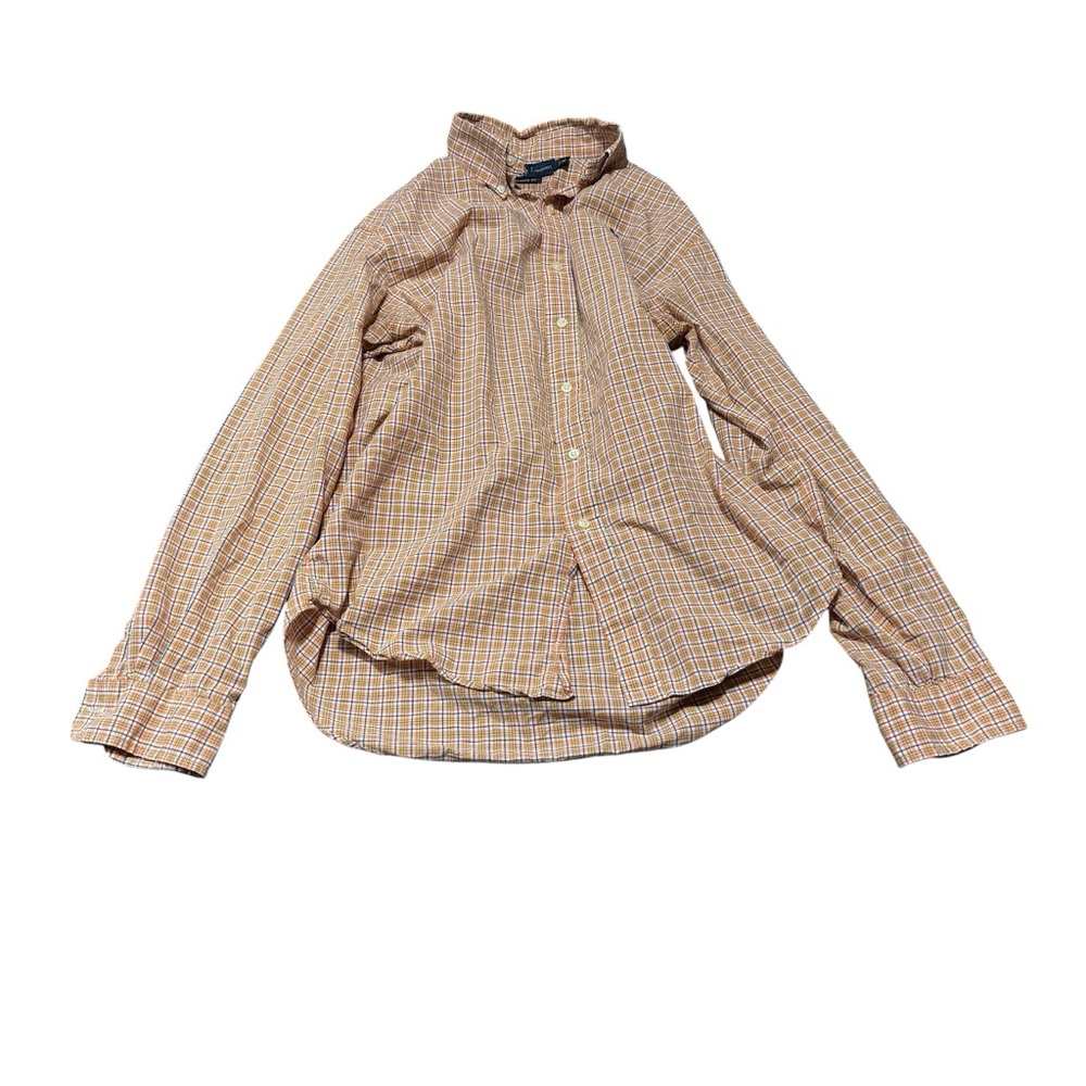 Ralph Lauren Beige Plaid Casual Shirt